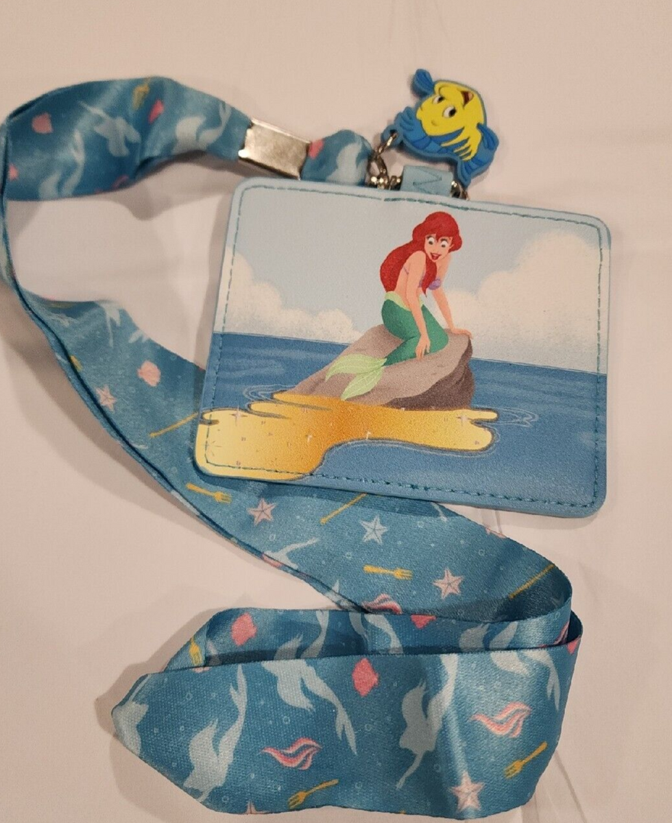 Little Mermaid Tritons Gift Loungefly Cardholder Lanyard - Disney