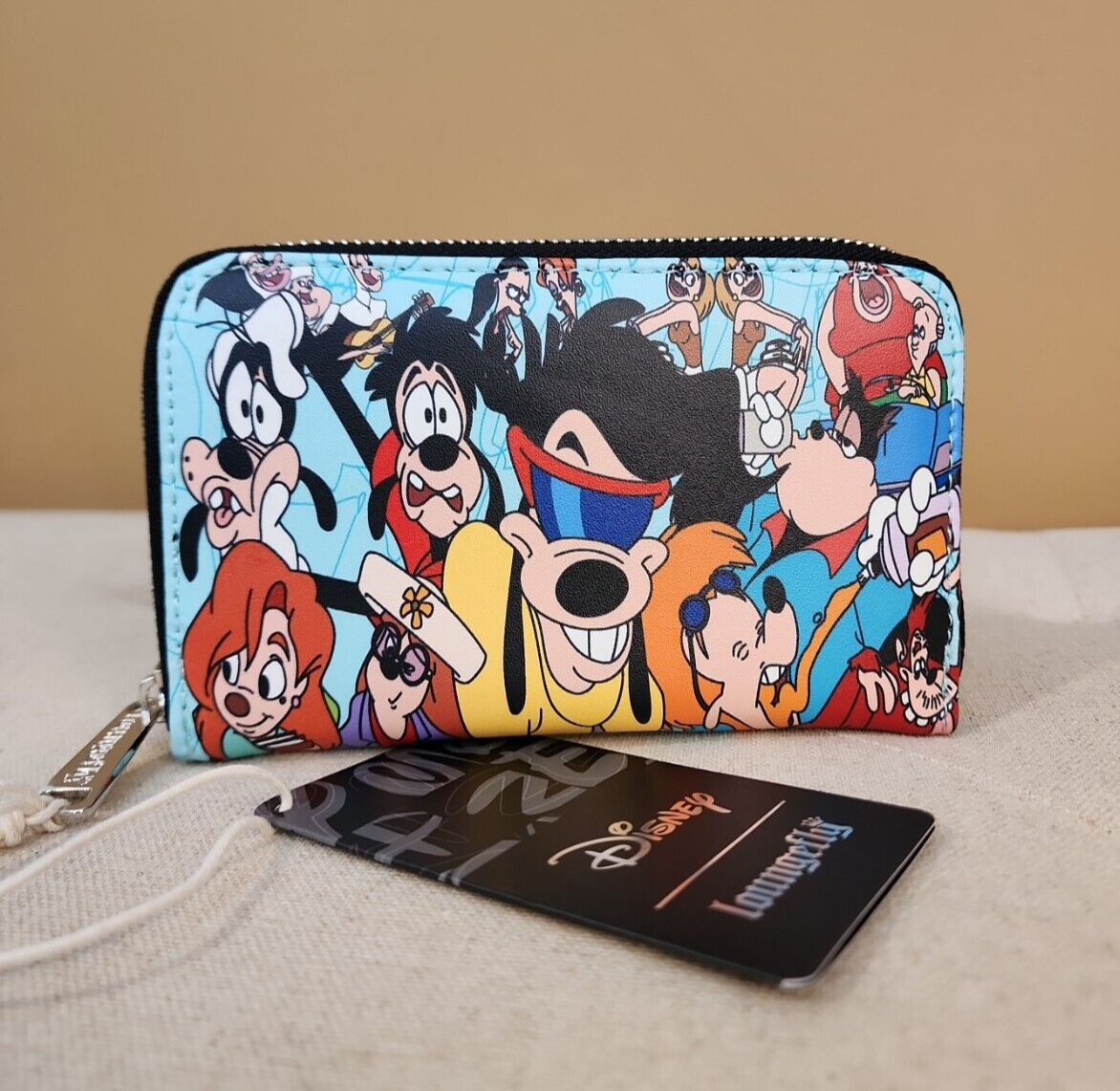 Disney Villains Pastel Flames Zip-Around Wallet