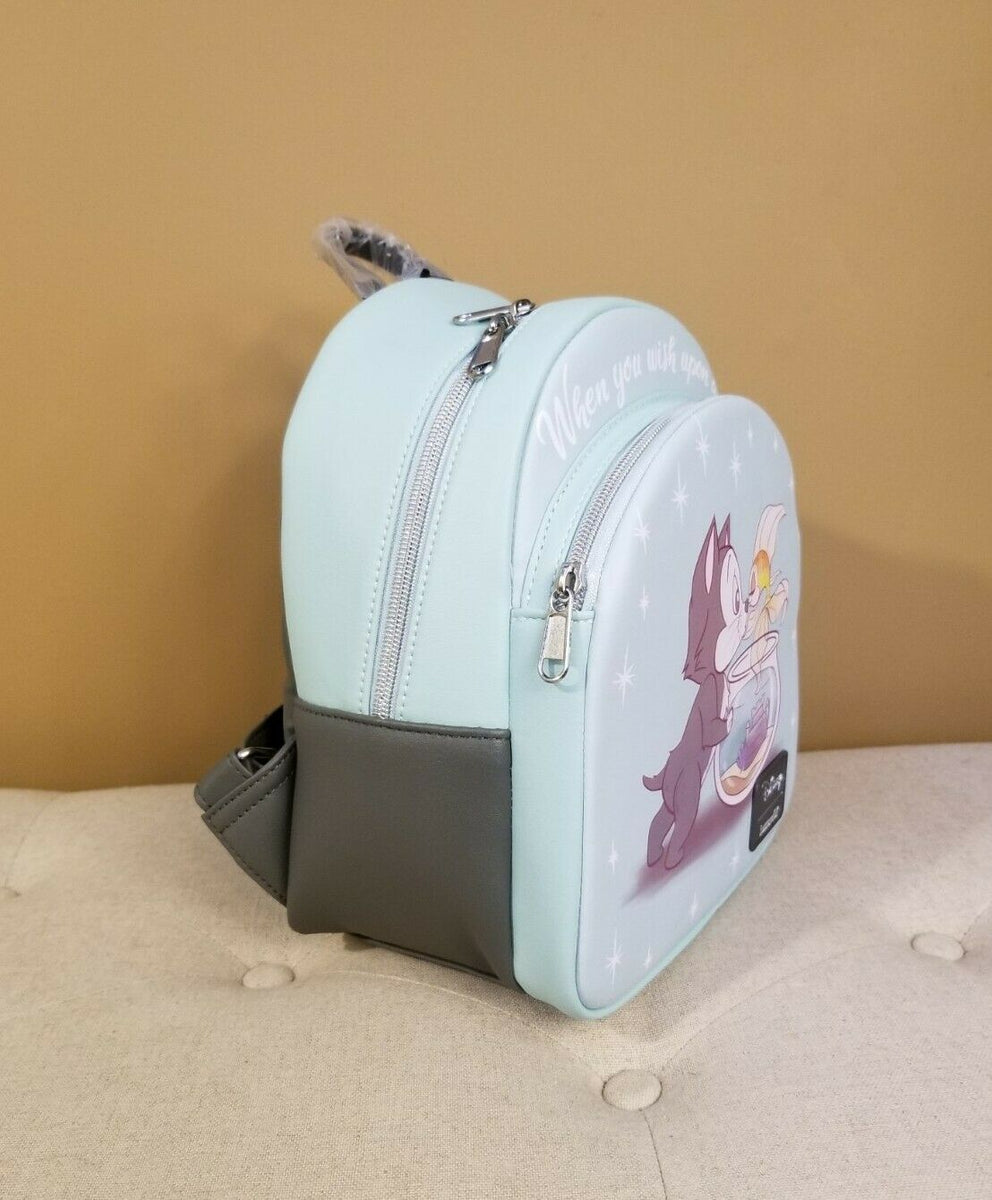 Loungefly Disney Pinocchio Figaro & Cleo Mini Backpack and Cardholder
