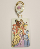 Princess Group Floral Retractable Lanyard ID Holder