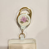 Princess Group Floral Retractable Lanyard ID Holder