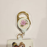 Princess Group Floral Retractable Lanyard ID Holder