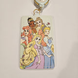 Princess Group Floral Retractable Lanyard ID Holder