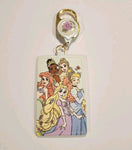 Princess Group Floral Retractable Lanyard ID Holder