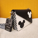 Mickey Mouse Y2K Black and White Shoulder Bag