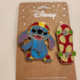 Lilo and Stitch Skateboard Enamel Pin Set