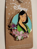 Mulan Princess Flower Portrait Enamel Pin