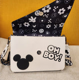 Mickey Mouse Y2K Black and White Shoulder Bag