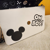 Mickey Mouse Y2K Black and White Shoulder Bag