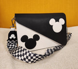 Mickey Mouse Y2K Black and White Shoulder Bag