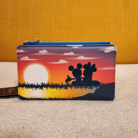 Mickey and Minnie Forever Date Night Sunset GID Flap Wallet