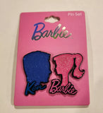 Barbie And Ken Silhouette Pin Set