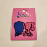 Barbie And Ken Silhouette Pin Set