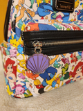 the Little Mermaid Character All Over Print Mini Backpack