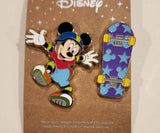 Mickey Mouse Skateboard 2 Piece Enamel Pin Set