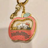 Hello Kitty Carnival Apple Ride Keychain Charm