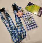 Lilo and Stitch Gingham Lanyard