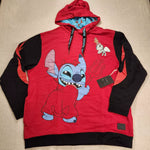 Stitch Devil Scrump Red Hoodie Unisex Size XLarge