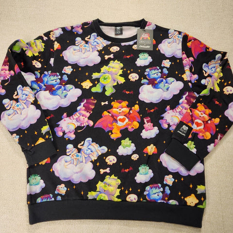 Care Bears x Universal Monsters Unisex Crewneck Sweatshirt Size XL