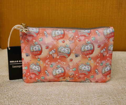 Hello Kitty Carnival Apple Ride Cosmetic Pouch Makeup Bag