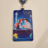 Ariel Eric Boat Little Mermaid Kiss the Girl Lanyard ID Holder