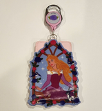 Sleeping Beauty Aurora Lenticular Color Dress Lanyard ID Holder