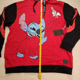 Stitch Devil Scrump Red Hoodie Unisex Size XLarge