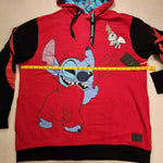 Stitch Devil Scrump Red Hoodie Unisex Size XLarge