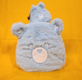 Care Bears Skinny Dip Blue Plush Furry Cosplay Mini Backpack Coin Bag Set