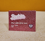 Barbie Credit Card Glitter Pink Cardholder