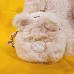 Care Bears Skinny Dip Pale Pink Plush Furry Cosplay Mini Backpack Coin Bag Set