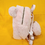 Care Bears Skinny Dip Pale Pink Plush Furry Cosplay Mini Backpack Coin Bag Set