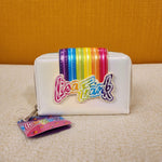 Lisa Frank Rainbow Logo Pearlescent Wallet