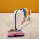 Lisa Frank Rainbow Logo Pearlescent Wallet