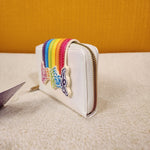 Lisa Frank Rainbow Logo Pearlescent Wallet