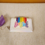 Lisa Frank Rainbow Logo Pearlescent Wallet