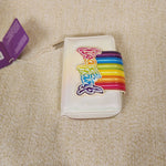 Lisa Frank Rainbow Logo Pearlescent Wallet