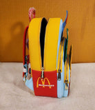 McDonalds Fry Gang Fry Guys Fast Food Triple Pocket Mini Backpack