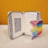 Lisa Frank Rainbow Logo Pearlescent Wallet