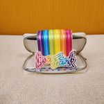 Lisa Frank Rainbow Logo Pearlescent Wallet