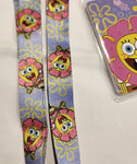 SpongeBob Square Pants Pink Flower  Lanyard