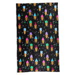 Good Luck Trolls AOP Print Black Throw Blanket