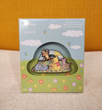 Winnie the Pooh Folk Floral Group Garden LE 3" Enamel Pin