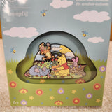 Winnie the Pooh Folk Floral Group Garden LE 3" Enamel Pin