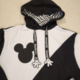 Mickey Mouse Y2K Ying Yang Hoodie Large