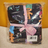 Good Luck Trolls AOP Print Black Throw Blanket