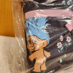 Good Luck Trolls AOP Print Black Throw Blanket