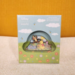 Winnie the Pooh Folk Floral Group Garden LE 3" Enamel Pin