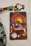 Beauty and the Beast Fireplace Scene Lanyard