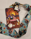 Beauty and the Beast Fireplace Scene Lanyard